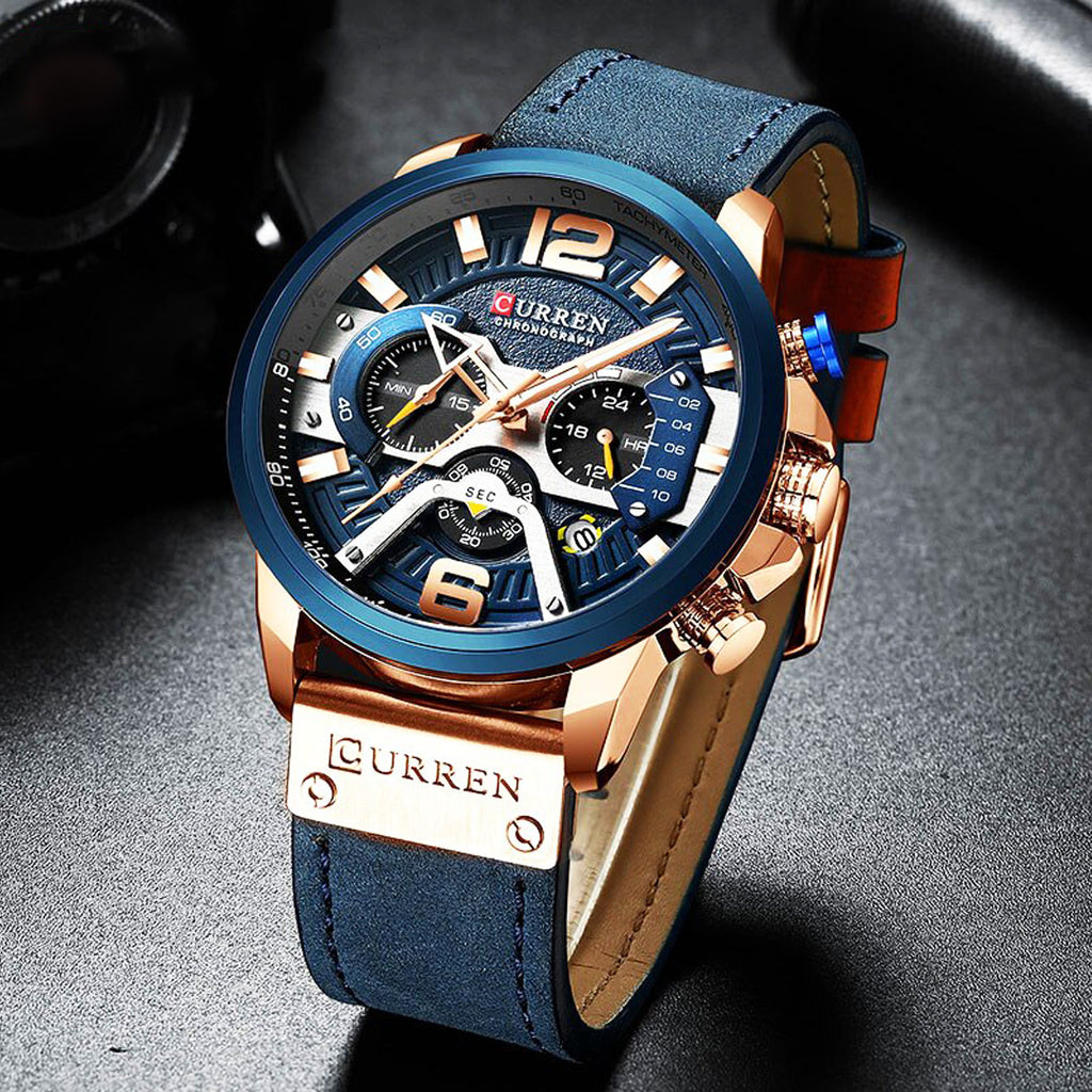 Relógio Curren Blue Chrono (48mm)