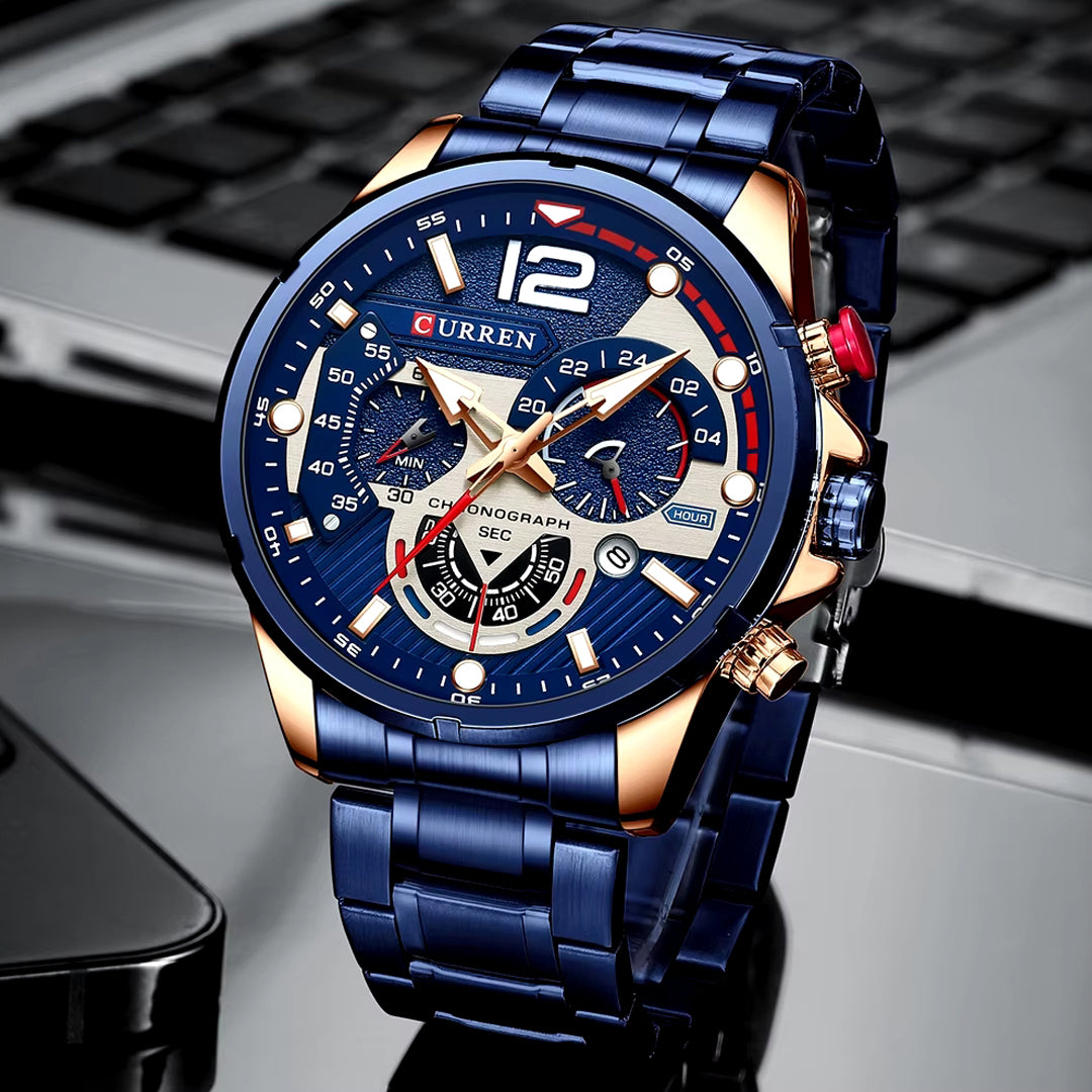 Relógio Curren Chrono Blue (47mm)