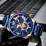 Relógio Curren Chrono Blue (47mm)