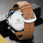 Relógio Olevs Leather Gold (Modelo 2023)