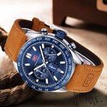 Relógio Mini Focus Leather Blue (44mm)