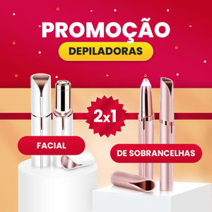 DEPILADOR SOBRANCELHAS + DEPILADOR FACIAL (2x1)