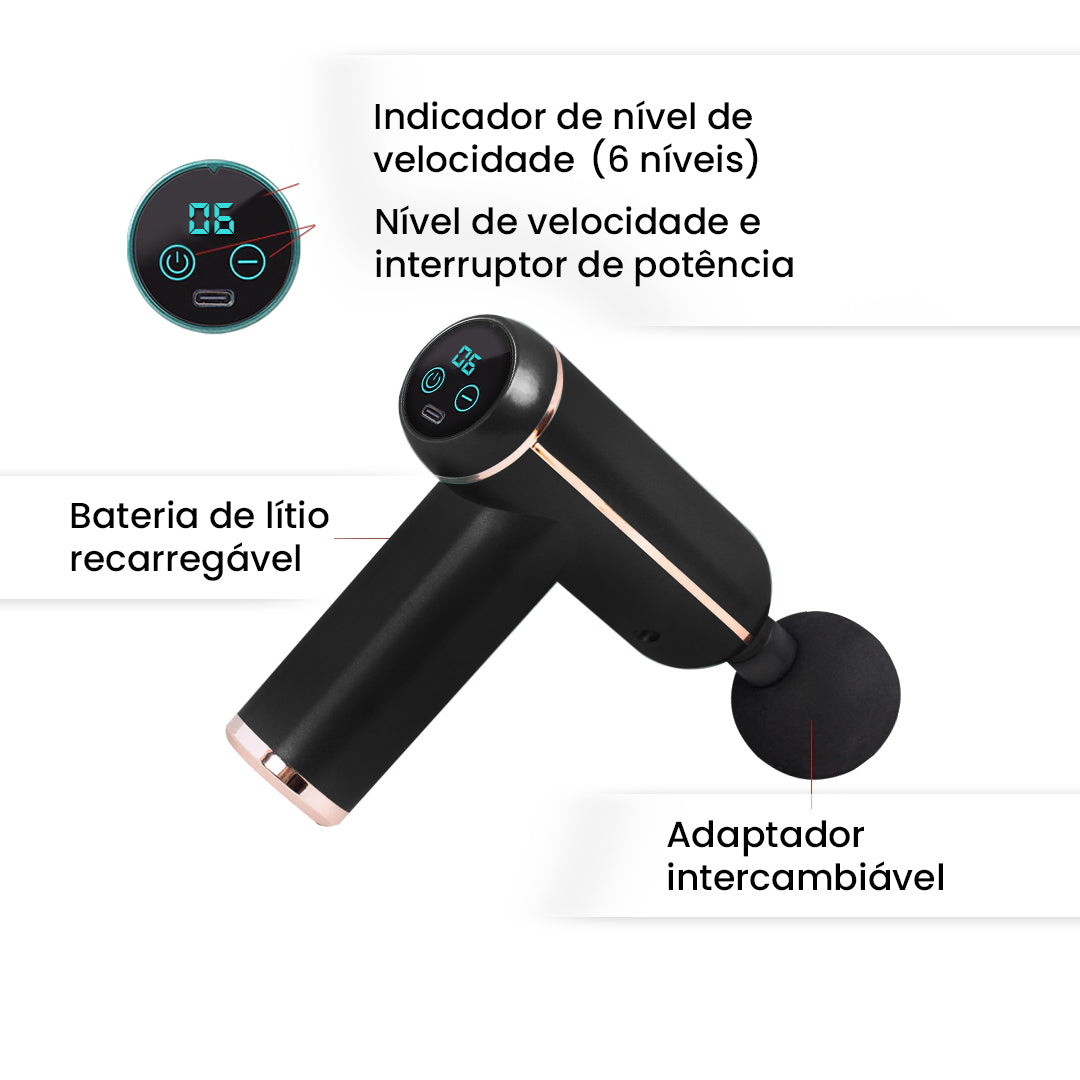 PISTOLA DE MASSAGEM LED PRO®